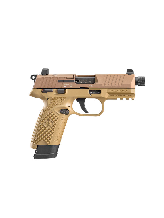 PISTOLET SEMI AUTOMATIQUE FN HERSTAL FN 502 TACTICAL 1X10 + 1X15 FDE/FDE