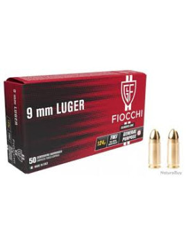 50 munitions Fiocchi, 9x19...